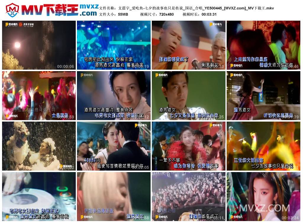 支震宇_爱吃鱼-七夕的故事也只是传说_国语_合唱_YE500445